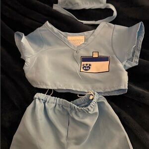 Build A Bear Nurse Outfit Blue Two-Piece Costume Set